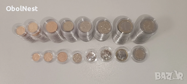 Пълен сет UNC монети от 1 ст. до 2 лв. (1999, 2000, 2002 и 2015), снимка 2 - Нумизматика и бонистика - 52509356
