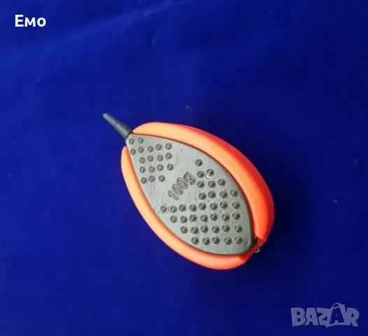 Комплект метод фидер с плеса, оранжево - 60g / 70g / 80g / 90g / 100g, снимка 5 - Екипировка - 48530653