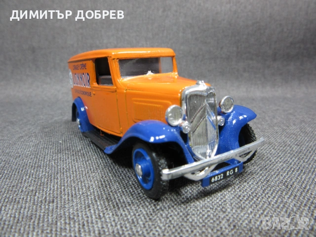 1/43 СТАРА РЕТРО МЕТАЛНА КОЛИЧКА МАЩАБЕН МОДЕЛ CITROEN 500kgs ELIGOR FRANCE, снимка 5 - Колекции - 54119085