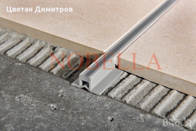 Делатационна лайстна за лепилo, цвят сиво-прозрачно - 8х8 мм, снимка 8 - Други - 32130294