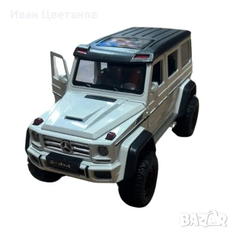 Метална количка 1:24 с реалистични светлини, звуци и дим, снимка 6 - Коли, камиони, мотори, писти - 49395014