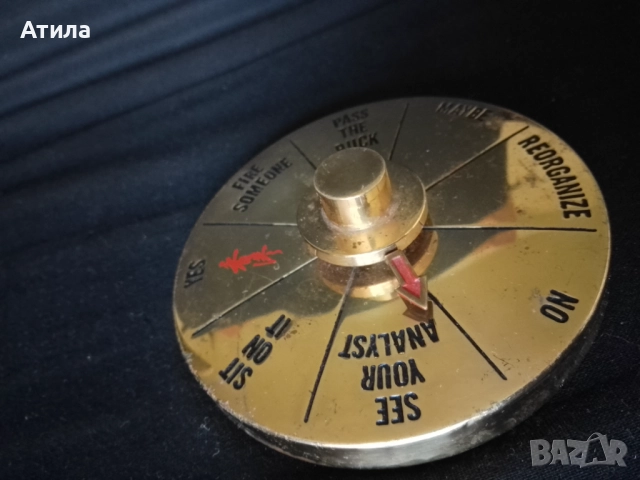 колело на късмета за вземане на решение, снимка 2 - Антикварни и старинни предмети - 52920452