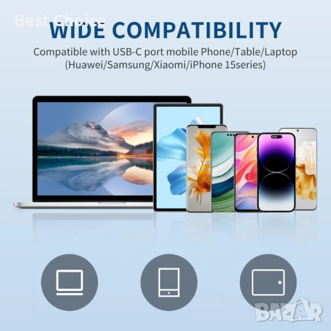 Двоен кабелен микрофон Boya BY-M3D с USB Type-C, снимка 11 - Микрофони - 52818965