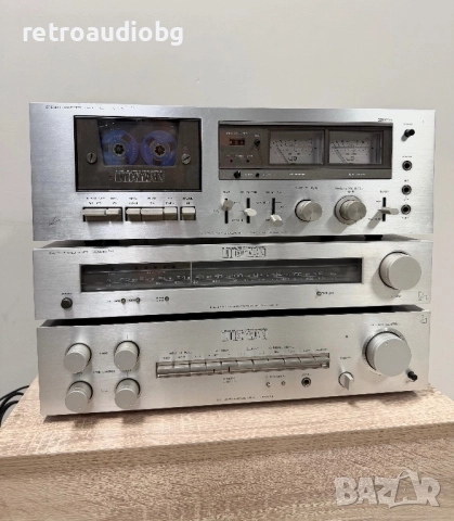 🔊Ретро аудио система - сет LUXMAN - усилвател L-4, дек K-5 и тунер T-1 + тонколони Pilot - Made in , снимка 4 - Тонколони - 52022007