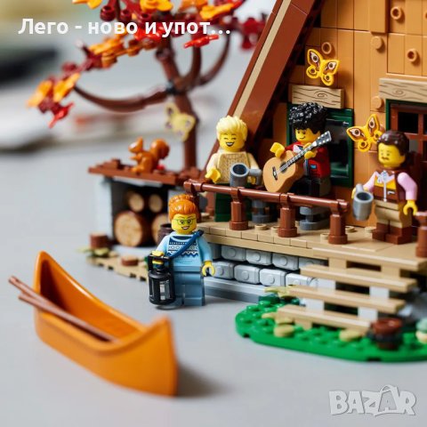 НОВО LEGO Ideas - Хижа /A-Frame Cabin/ 21338, снимка 2 - Конструктори - 44257257