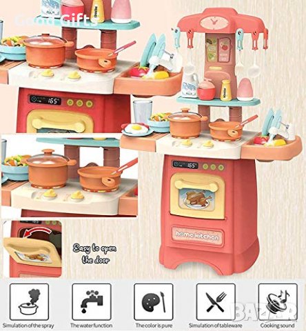 Детска кухня със звук и светлина FASHION KITCHEN 889-178, снимка 4 - Образователни игри - 38315270