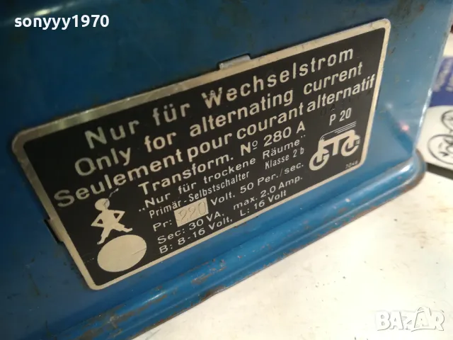 MARKLIN TRAFO-MADE IN GERMANY 2420240901, снимка 7 - Друга електроника - 47698303