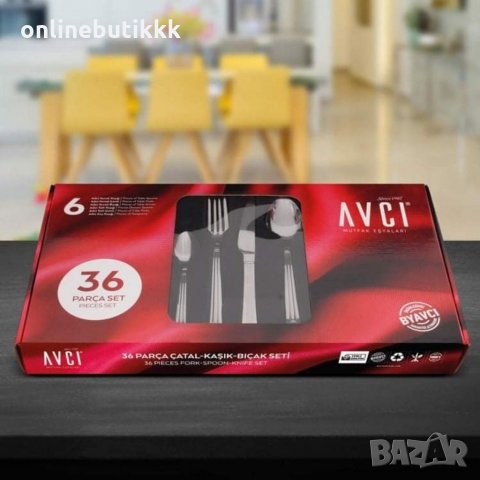 Намаление 💝 Висококачествен комплект прибори за хранене YAKAMOZ за 6 човека 🍴 ❤️, снимка 5 - Прибори за хранене, готвене и сервиране - 31102492