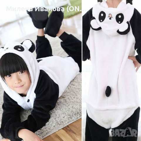 Пухкава пижама, Костюми тип onesie и kigurumi, гащеризон панда , снимка 1 - Детски пижами - 38370119