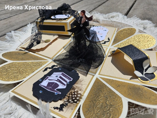 Картичка - кутия за абитуриентка. Плик за пари , снимка 2 - Други - 53891187