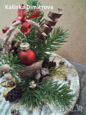 Коледна декорация-ръчна изработка.