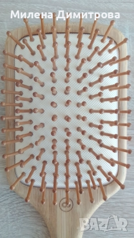Оригинална бамбукова четка Olivia Garden, снимка 7 - Продукти за коса - 50786415