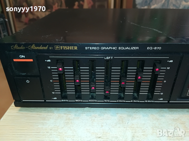 FISHER EQ-870 MADE IN JAPAN-ВНОС SWISS 1404221652, снимка 4 - Ресийвъри, усилватели, смесителни пултове - 36458300