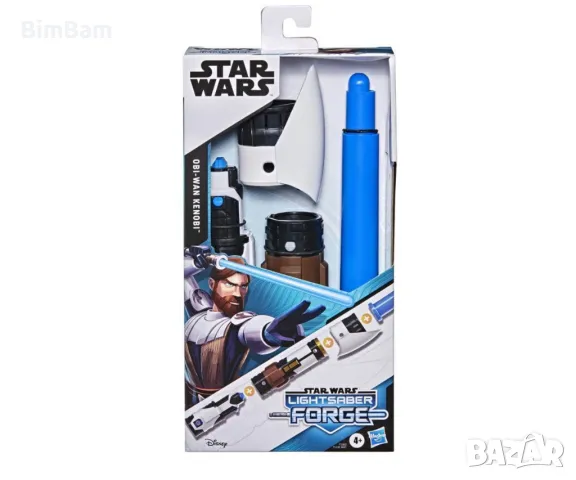 Лазерен удължаващ се меч Star Wars на Оби Уан Кеноби / Lightsaber Forge Obi-Wan Kenobi  / Hasbro, снимка 2 - Други - 48765766
