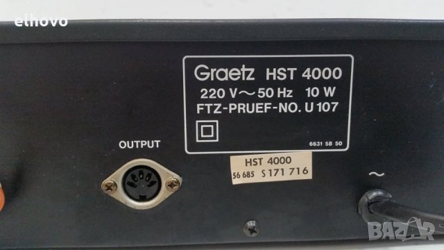 Стерео тунер Graetz HST 4000, снимка 4 - Ресийвъри, усилватели, смесителни пултове - 30414578