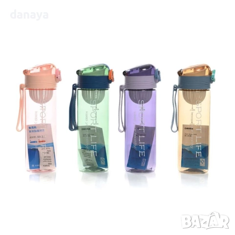 6055 Спортна бутилка за вода с инфузер за плодове или чай Sport Life, 500мл, снимка 2 - Други - 51733215