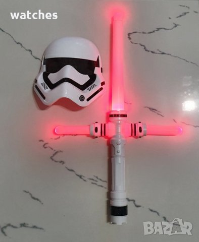 Маска светеща и светещ меч - Промо цена, снимка 2 - Образователни игри - 30888507