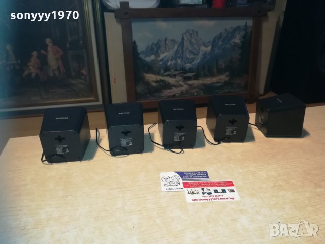 PHILIPS 5 бр тонколони 9х9х8см 1612201725, снимка 12 - Тонколони - 31142473