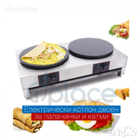Котлон за палачинки и катми електрически професионален 2 модела налични, снимка 7 - Обзавеждане за заведение - 53147447