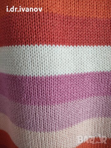 блуза плетиво рае с поло яка размер М, снимка 2 - Блузи с дълъг ръкав и пуловери - 34490099