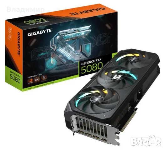 Видео картa GIGABYTE GeForce RTX 5080 GAMING OC 16GB GDDR7 256bit (GV-N5080GAMING OC-16GD)