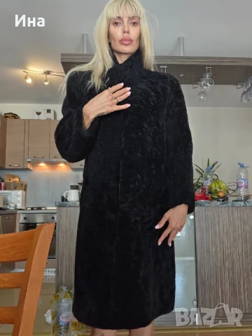 палто естествен косъм много топло