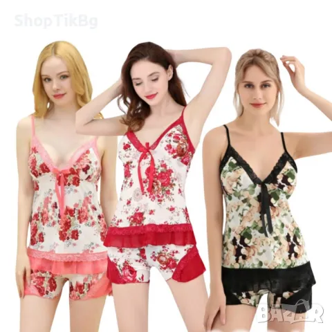 Дамска пижама, две части, снимка 1