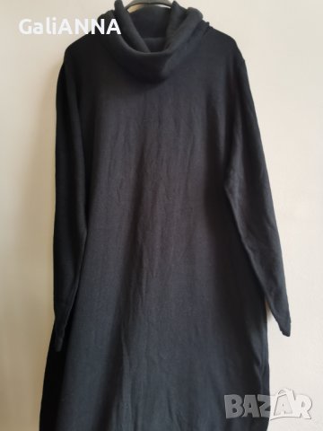 СТРАХОТНА ПЛЕТЕНА РОКЛЯ С ПОЛО ЯКА 3XL , снимка 4 - Рокли - 42861560