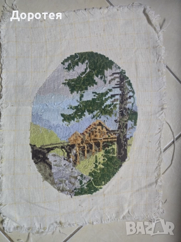 Гоблен,,Воденичката,,, снимка 2 - Гоблени - 52103327