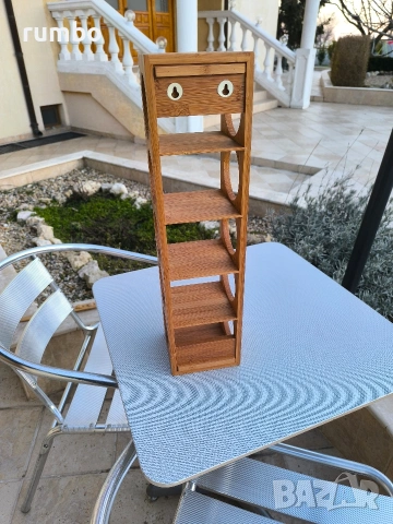 продавам дървена стойка за вино, снимка 2 - Шкафове - 53892242