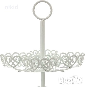 метална стойка поставка сърцевидни кошнички за 12 бр мъфини мъфина къпкейк кексчета, снимка 3 - Други - 37552765