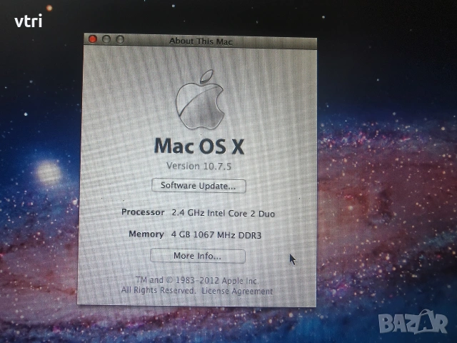 Apple MacBook A1342, снимка 5 - Лаптопи за работа - 54334121