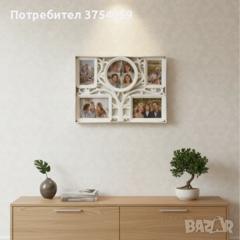 Рамка за снимки с часовник 2 в 1 - Дървото на живота, снимка 2 - Декорация за дома - 53153239