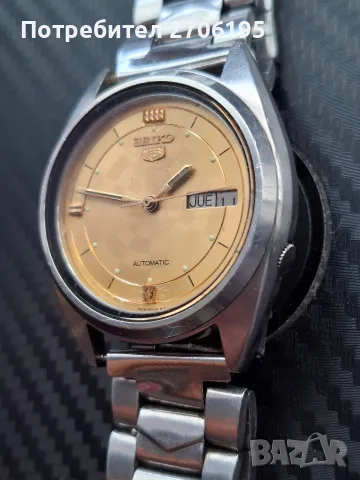 Винтидж часовник Сейко 5( Seiko 5), снимка 4 - Мъжки - 55969388