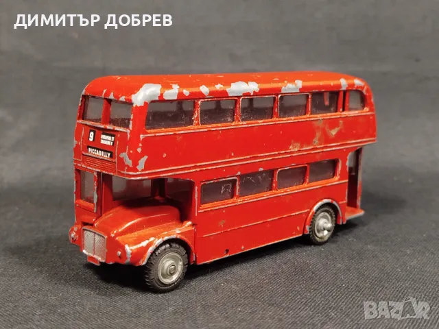 СТАРА РЕТРО МЕТАЛНА КОЛИЧКА АВТОБУС BUDGIE TOY ENGLAND AEC LONDON BUS
