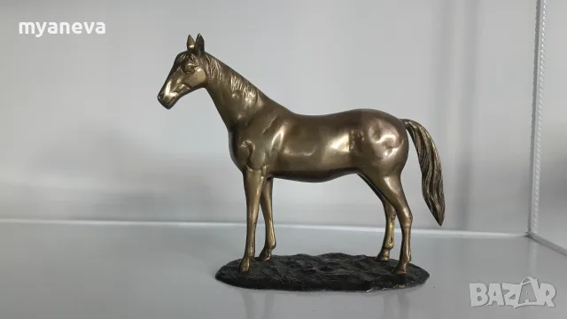 Бронзова, масивна скулптура на кон ., снимка 6 - Статуетки - 56247622