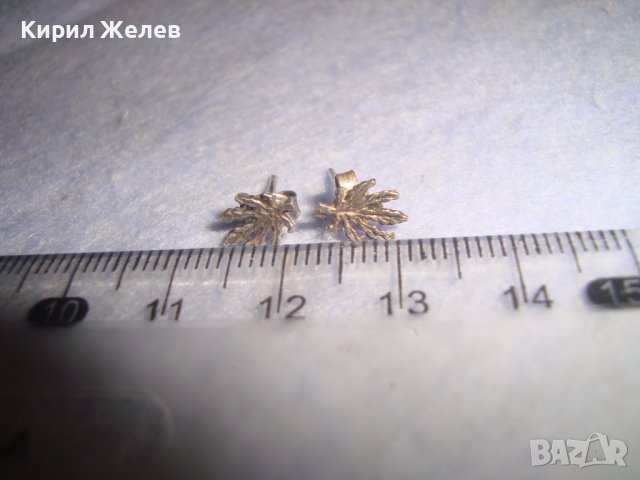 МИНИАТЮРНИ ФЛОРАЛНИ СРЕБЪРНИ ОБЕЦИ СРЕБРО 925 ФЕШЪН АРТ БИЖУ 27155, снимка 6 - Обеци - 36817791