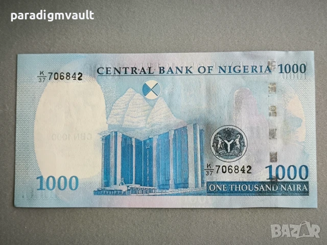 Банкнота - Нигерия - 1000 найра UNC | 2024г., снимка 2 - Нумизматика и бонистика - 50830789
