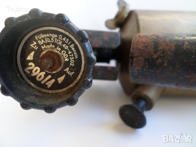 Бензинова горелка, малка, произведена в ГДР, снимка 5 - Други инструменти - 31185153