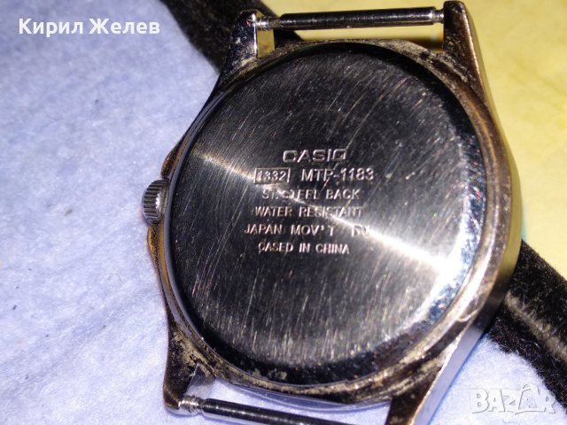 CASIO QUARTZ ЯПОНСКИ МАРКОВ КВАРЦОВ МЪЖКИ СТИЛЕН ЧАСОВНИК КАСИО 37129, снимка 2 - Мъжки - 40206958