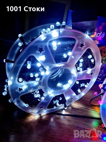 5️⃣0️⃣ метра/1️⃣0️⃣0️⃣МЕТРА Коледни LED Лампи Кристален Диод Контролер с 8режима на светене Водоуст, снимка 2 - Други - 52147157