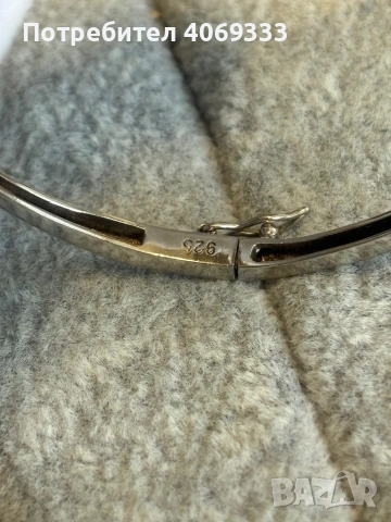 Сребърна гривна с  Дърво и камъчета 925 , снимка 5 - Гривни - 54172117