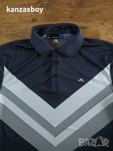 Lindeberg Men's Ace Reg Fit Jacquard - страхотна мъжка тениска КАТО НОВА, снимка 8 - Тениски - 40075505