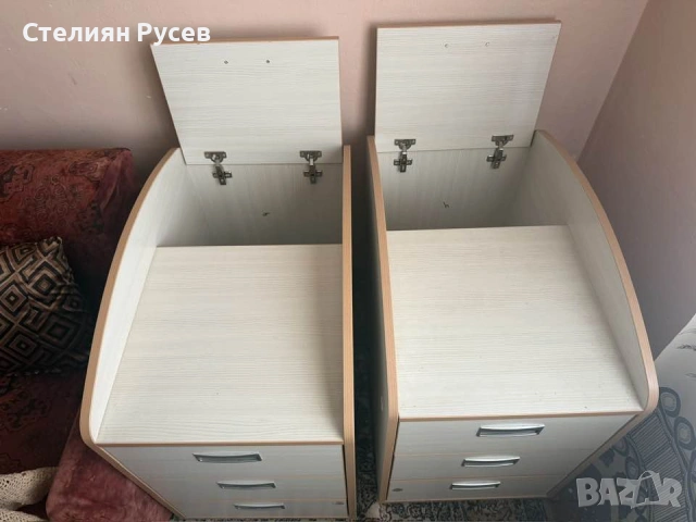 2304 2 броя шкафчета с по 3 чекмеджета  цена 100 евро  ОБЩО - истинска здрава и тежка МДФ плоскост ,, снимка 2 - Шкафове - 54295688