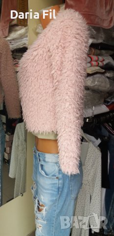 Розово пухкаво и рошаво яке без закопчаване , снимка 2 - Сака - 40395677