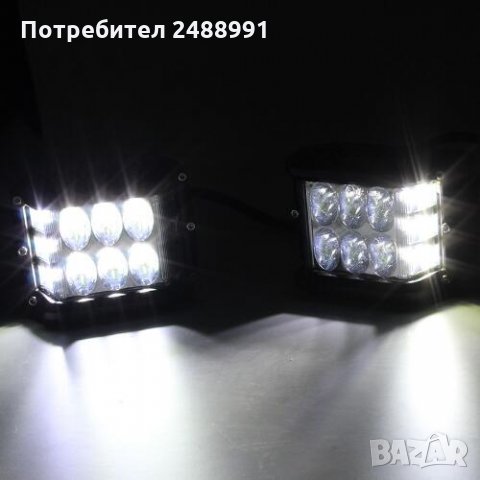 Водоустойчив Халоген -LED BAR- 60 W,6000K, 4500Lm (2бр.к-т) 10см. -8334/250415, снимка 8 - Аксесоари и консумативи - 30699825