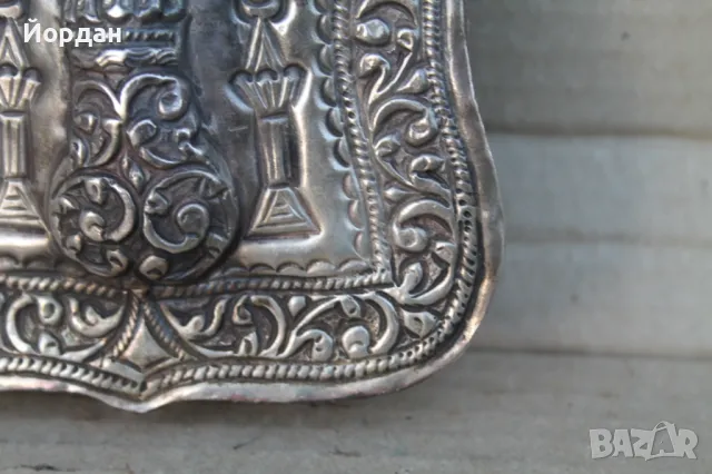 Сребърна паласка барутница, снимка 6 - Колекции - 47882196