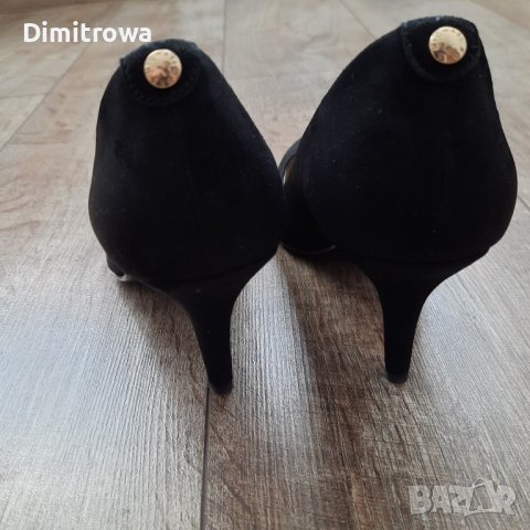 Намалена цена 46лв н.38/us7 1/2М Michael Kors MK-FLEX mid pump suede black court, снимка 15 - Дамски елегантни обувки - 40382546