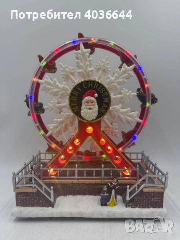 Коледно Виенско колело с музика и Led светлини, снимка 1