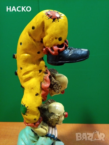 Стара Статуетка на Два Клоуна от Полиризин Valentino/Италия, снимка 9 - Статуетки - 52577268